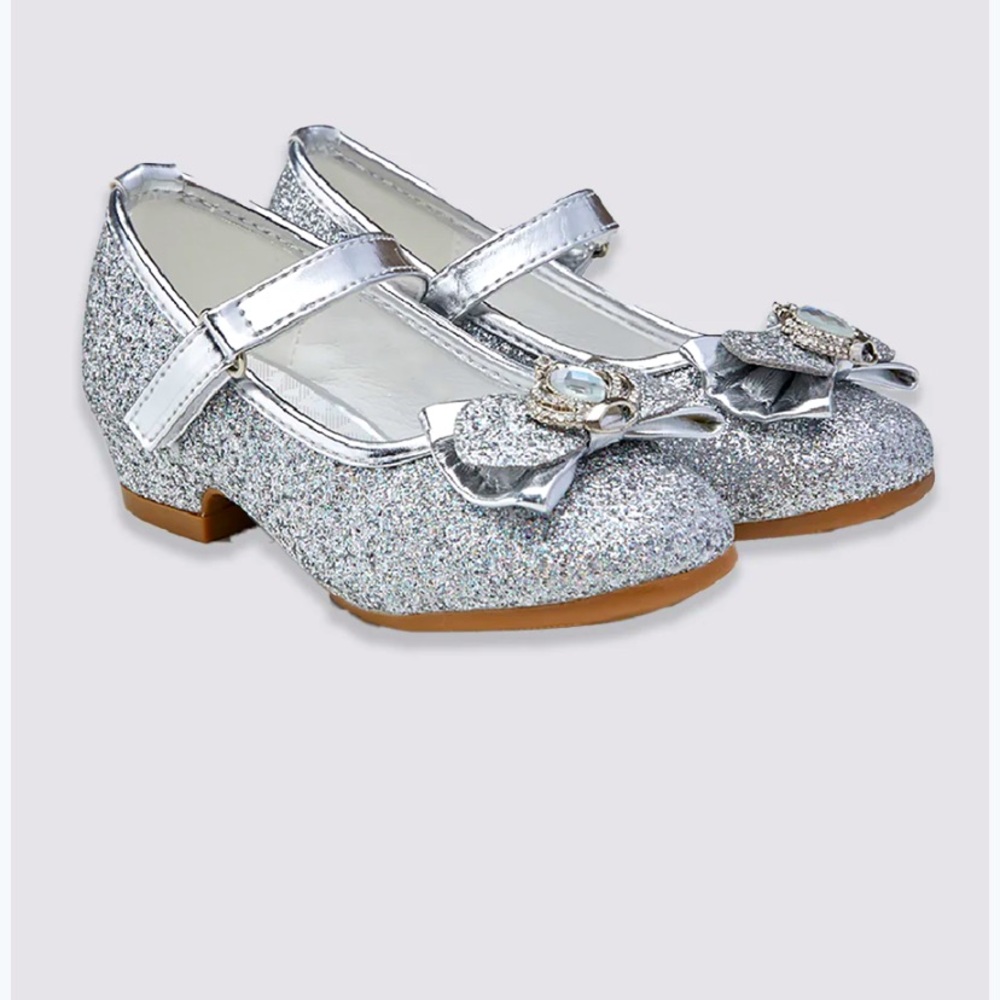 Furdeour Girls Dress Shoes Mary Jane wedding flower girl or princess dress up.